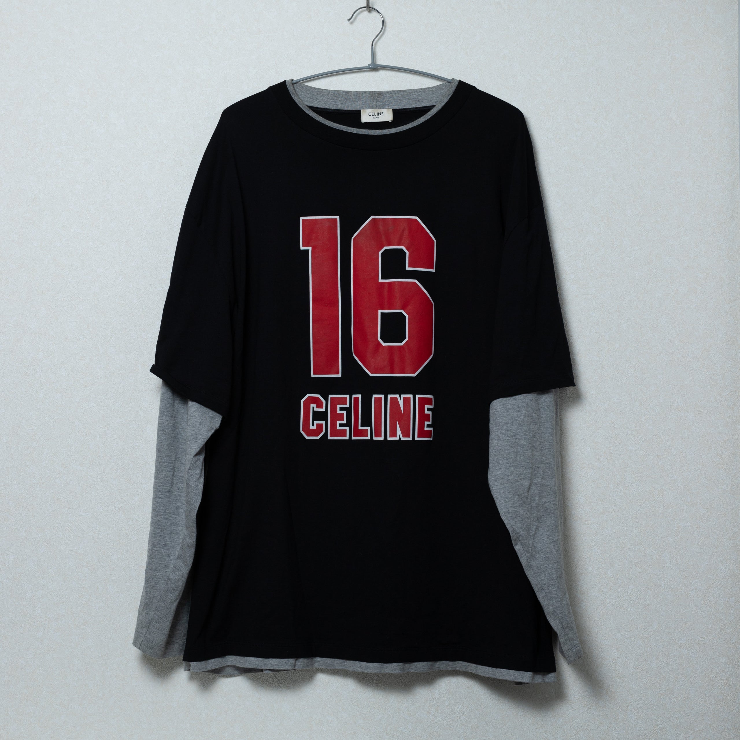セリーヌ 23SS 16 オーバーサイズレイヤードTシャツ M | Kairos