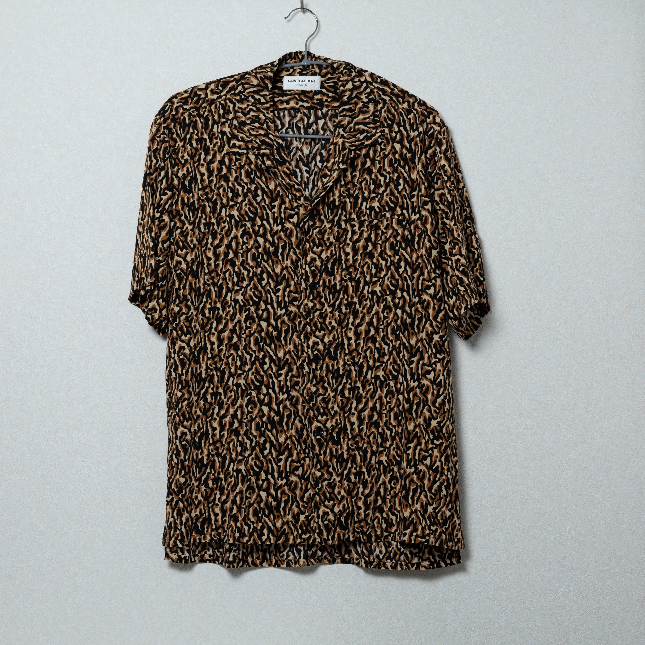 サンローラン 20AW レオパード開襟シャツ | Kairos 