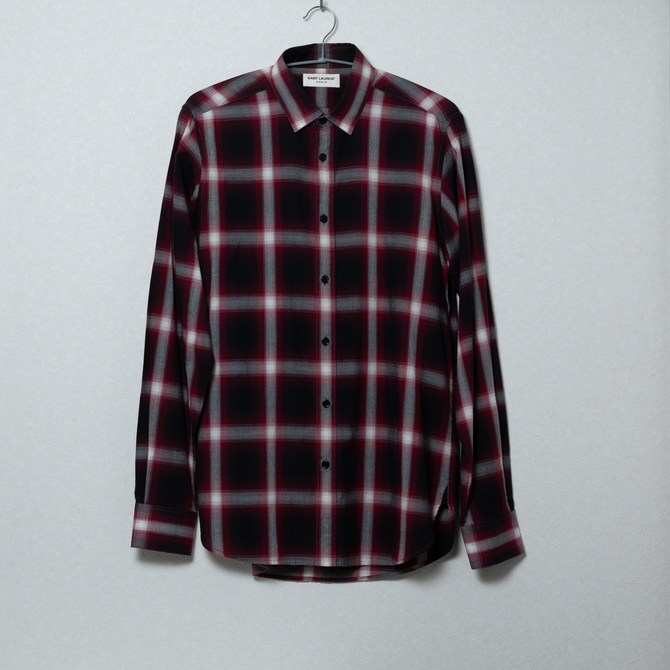 SAINT LAURENT PARIS 14AW チェック マフラー エディ SAINT LAURENT PARIS 14AW チェック マフラー エディ