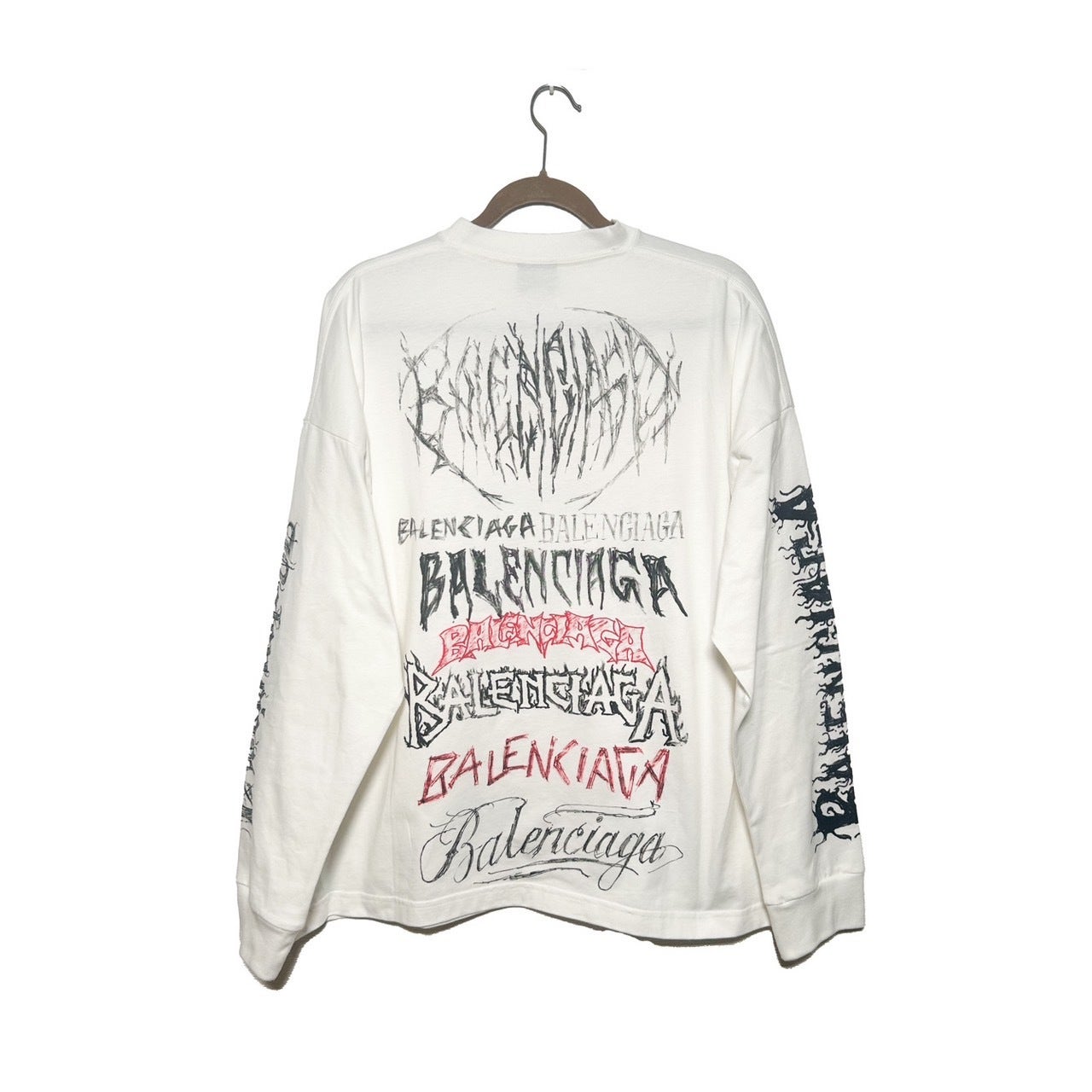 BALENCIAGA(バレンシアガ) 23AW Long Sleeve Metal T-Shirt メタルロゴ